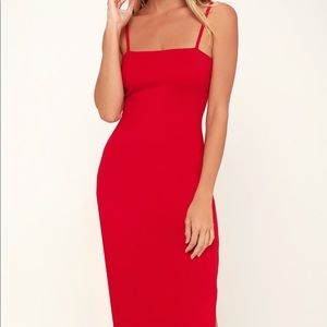 Lulu’s bodycon red dress